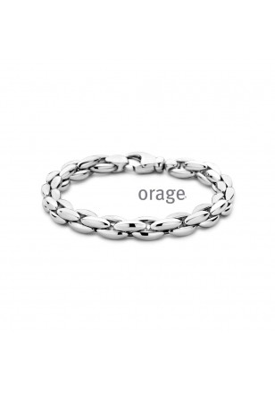 Bracelet en argent rhodié 925/1000 de 19 cm