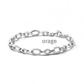 Bracelet argent 925/1000 et zircon