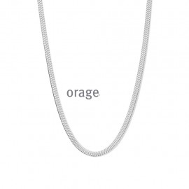 Collier acier maille miroir