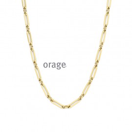 Collier acier jaune Figaro