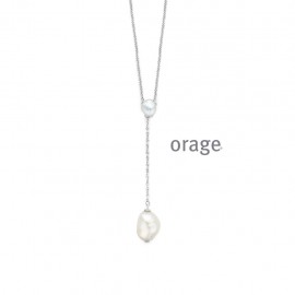 Collier en argent 925/1000 et perles