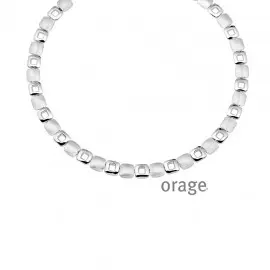 Collier en argent rhodié 925/1000 - 43cm (AK073)