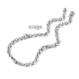 Collier en argent rhodié 925/1000 - 45cm (AT176)