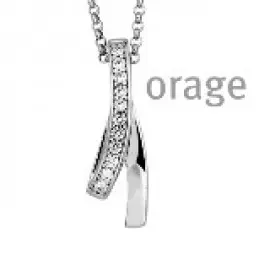 Collier en argent rhodié 925/1000 - 42cm (S26)