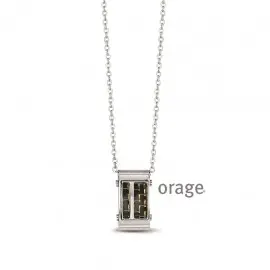 Collier hommes carbone - 55cm (AL014)