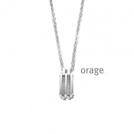 Collier hommes acier - 55cm (AS081)