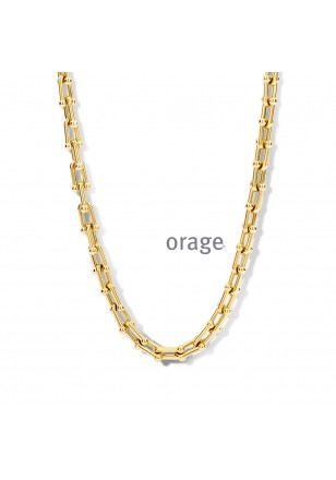  Collier 8mm acier jaune 