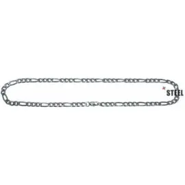 Collier acier inoxydable homme maille figaro - 50cm (K/2373/50)