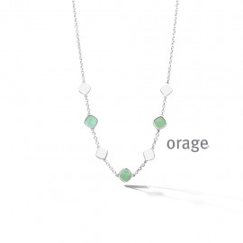 Collier vert nacre en argent 925/1000 (AT247) [K/3922/45-A]