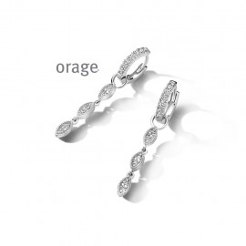 Boucles d'oreilles pendantes en argent 925/1000