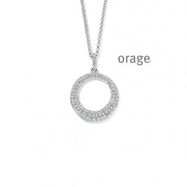 Collier rond 925/1000 et zircon