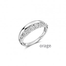 Bague en argent rhodié 925/1000 (52-60) [AW062]