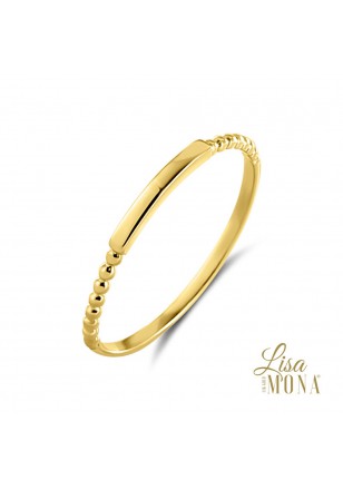 Bague en or jaune 14K [LMG0694]