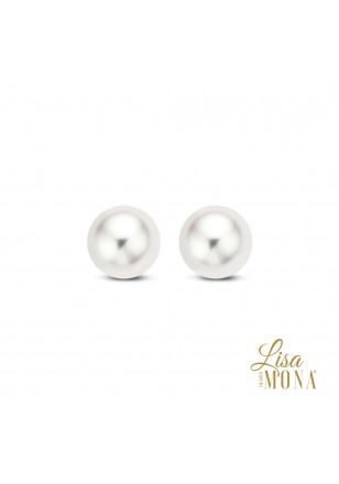 14K Or Jaune Boucles d'oreilles Rond 6MM FWP