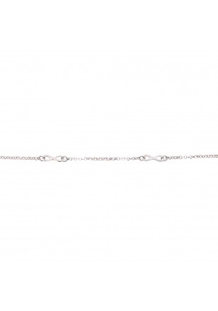 Bracelet infinity en argent 925/1000 18cm [A/1007/18-A]