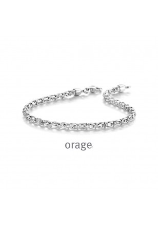 Bracelet en argent 925/1000 et zircon 18 cm [A/1203/18-A]