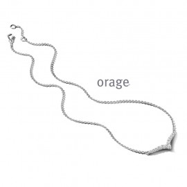 Collier en argent 925/1000 et zircon (AT310) [K/8044/45-A]