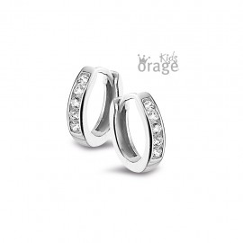 Boucles d'oreilles créoles en argent 925/1000 (K2600-K2216) [O/4374/A]