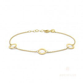 Bracelet ronde Or Jaune 18K 16+2cm