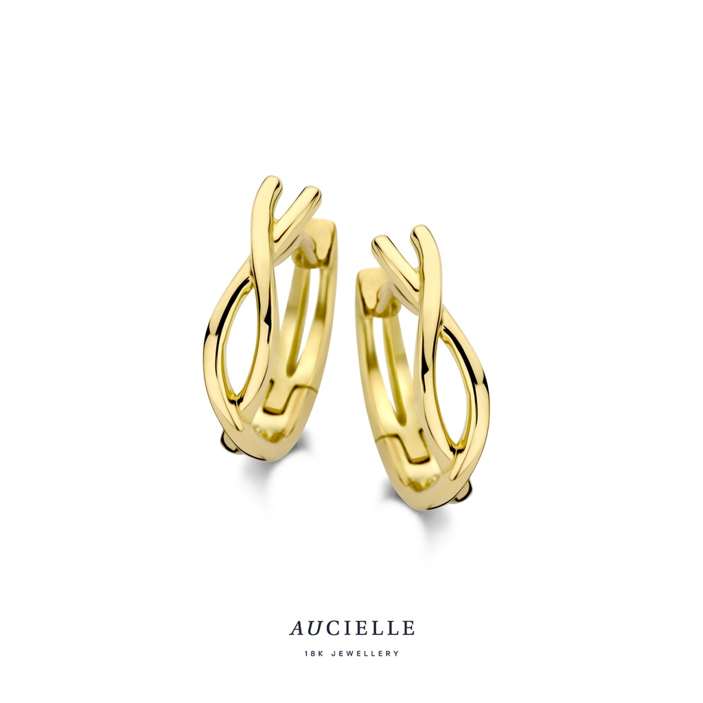 Boucles d'oreilles creoles Or Jaune 18K