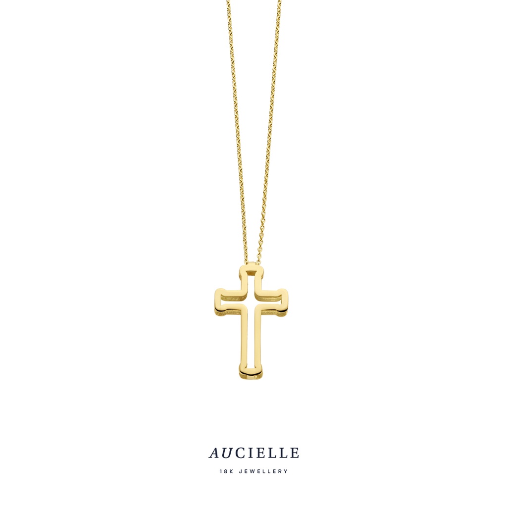 Pendentif croix Or Jaune 18K