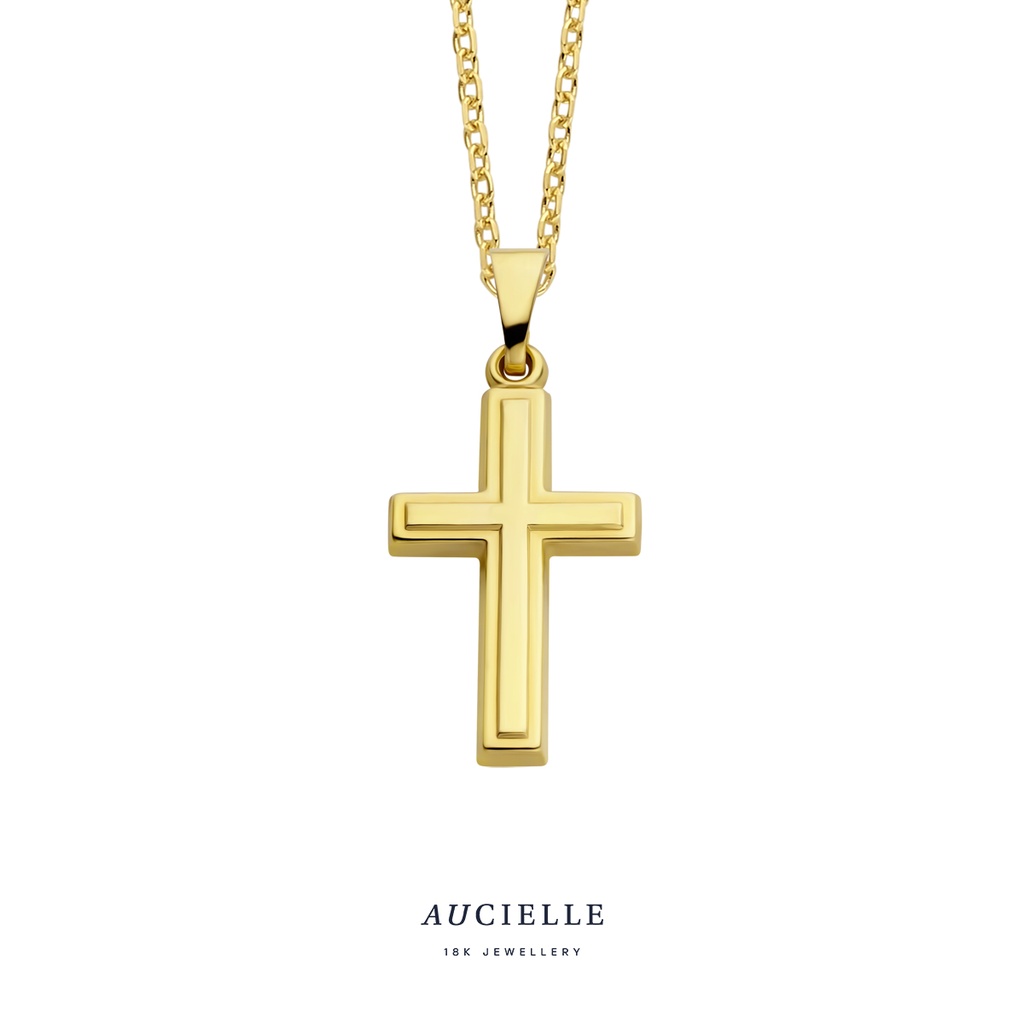 Pendentif croix Or Jaune 18K