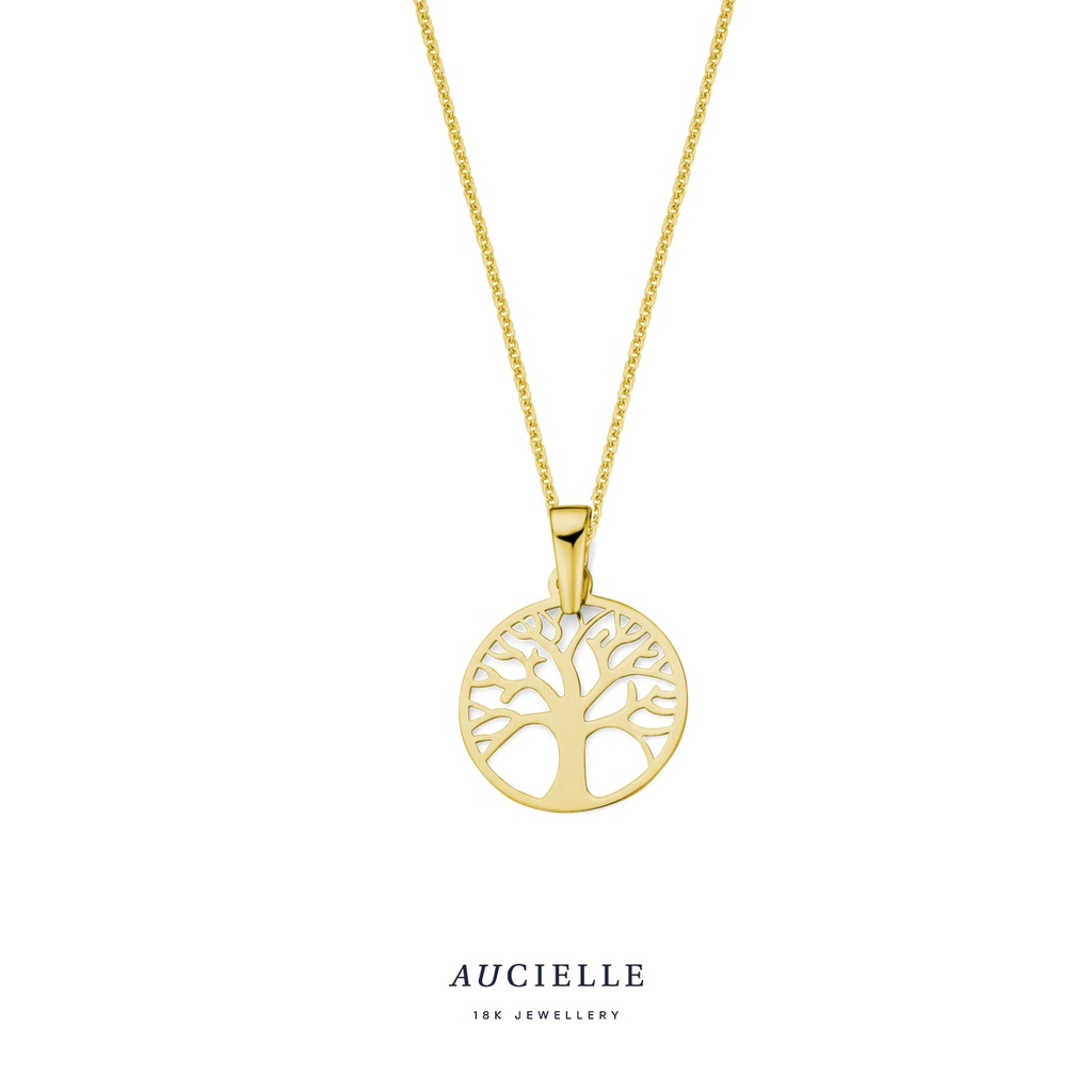 Pendentif Or Jaune 18K arbre de vie