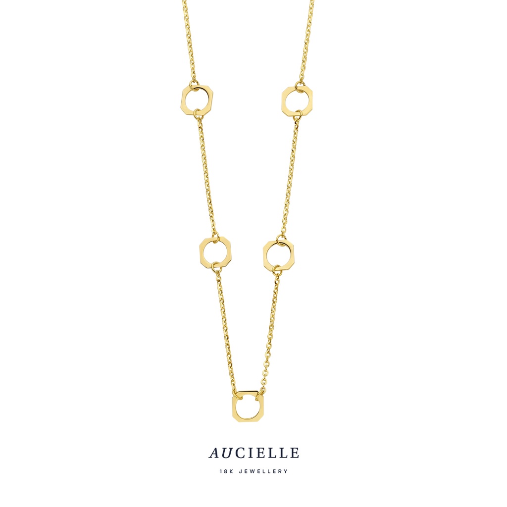 Collier Or Jaune 18K longueur 42+3cm