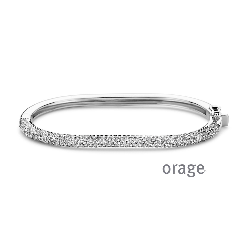 Bracelet Argent rhodié 925/1000 Oxyde de zirconium (BA023)