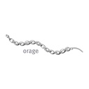 Bracelet en Argent rhodié 925/1000 & Oxyde de zirconium 19cm (BA089)