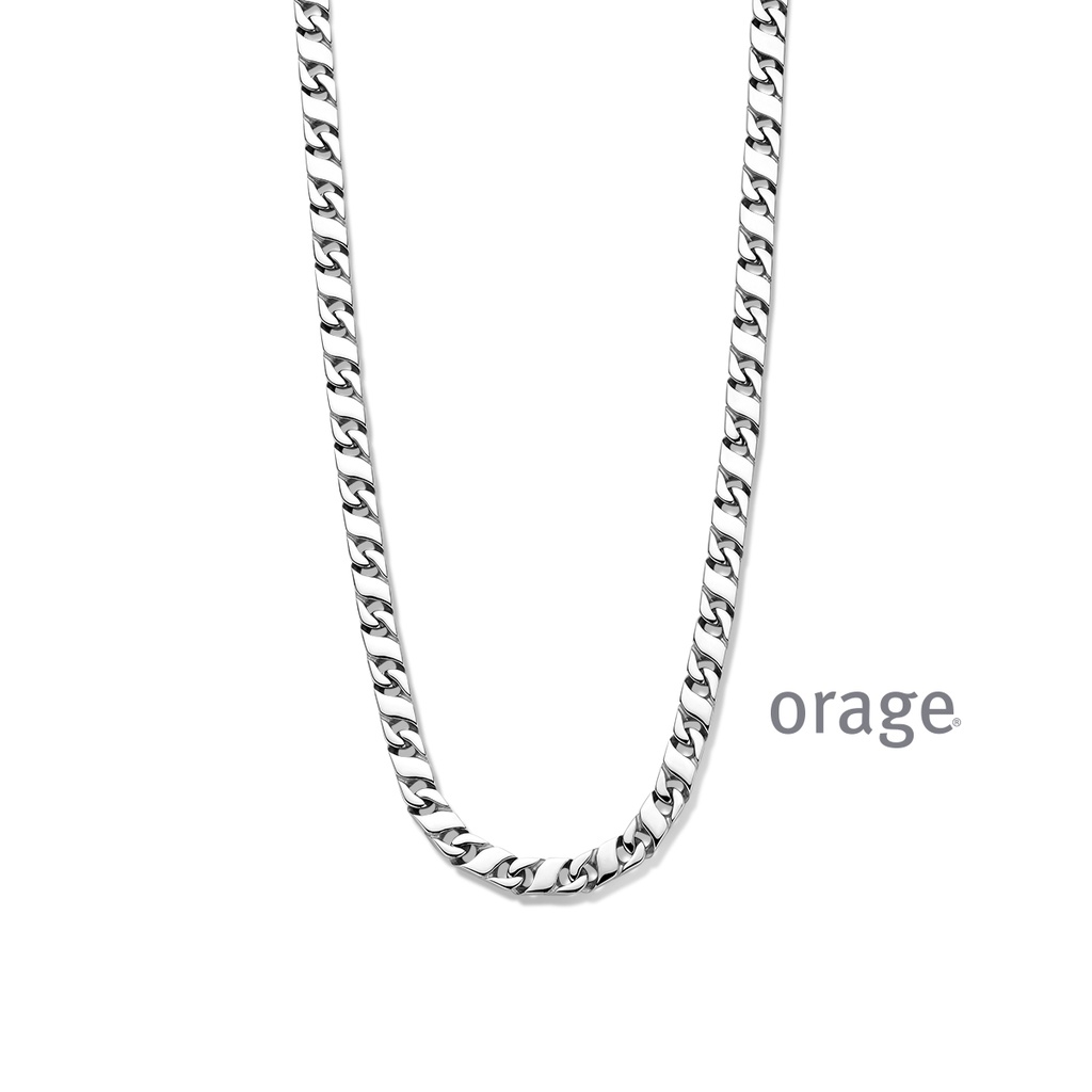 Collier pour hommes en acier inoxydable 55cm (BA186)