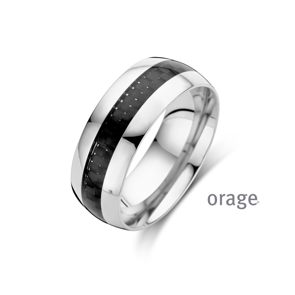 Bague pour hommes en acier inoxydable (58-68)(BA184)