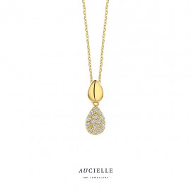 Pendentif en Or Jaune 18K et Diamant de  0.126ct