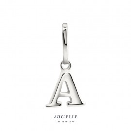 Pendentif en Or Blanc 18K lettre A-Z