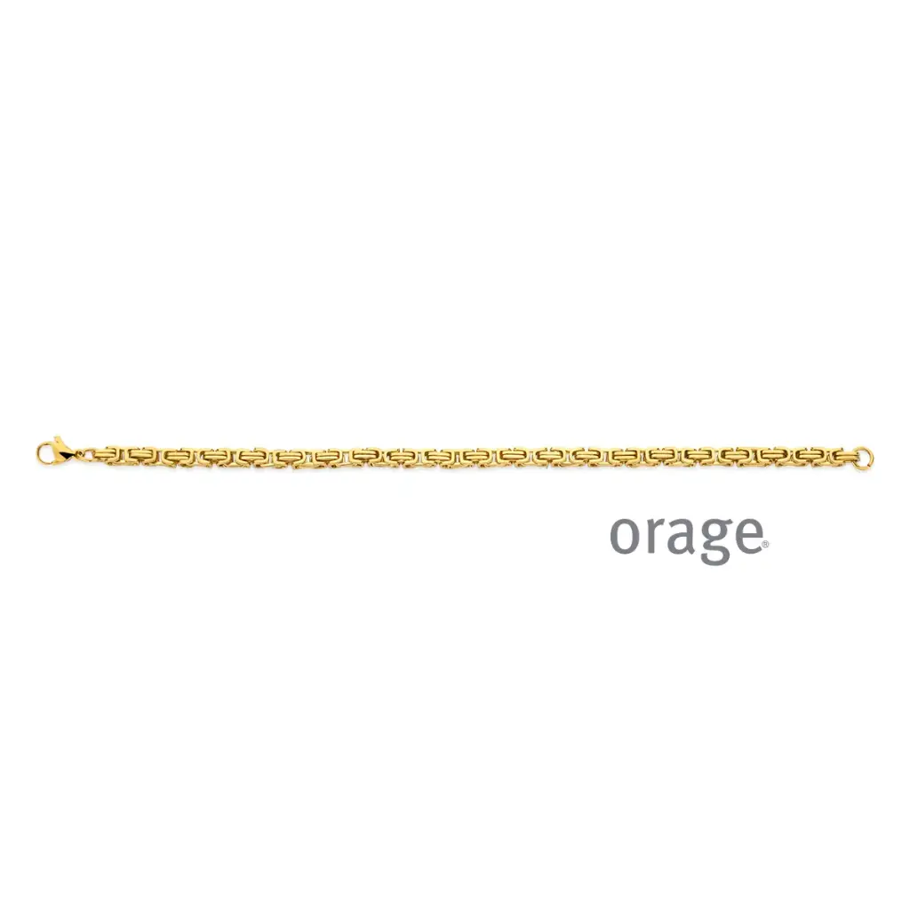 Bracelet en acier jaune 22cm (BA265)