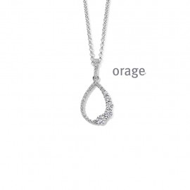 [AW014] Collier en argent 925/1000 rhodié