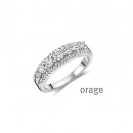 Bague en argent rhodié 925/1000 (52-60) [AW021]