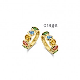 [AW032] Boucles d'oreilles plaqué or jaune 