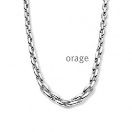 [AW100] Collier en argent rhodié 925/1000 