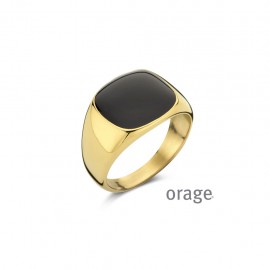 Bague hommes acier jaune (58-64) [AW139]