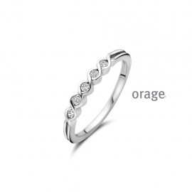 Bague en argent rhodié 925/1000 (50-58) [AW214]