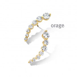 [AS170] Boucles d'oreilles plaqué or jaune et zircon