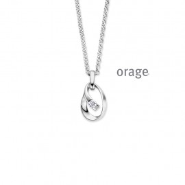 [AW164] Collier en argent rhodié 925/1000