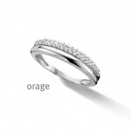 [R/1874/A] Bague en argent 925/1000 et zircon (50-60) [AS128]