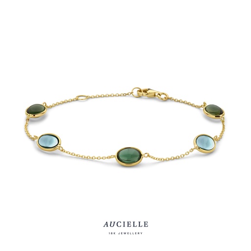 [AA0012C] Bracelet Or Jaune 18K 17+2cm