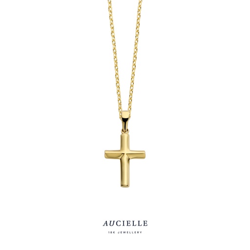 [AH0072B] Pendentif croix Or Jaune 18K