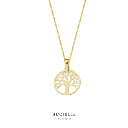 [AH0093B] Pendentif Or Jaune 18K arbre de vie