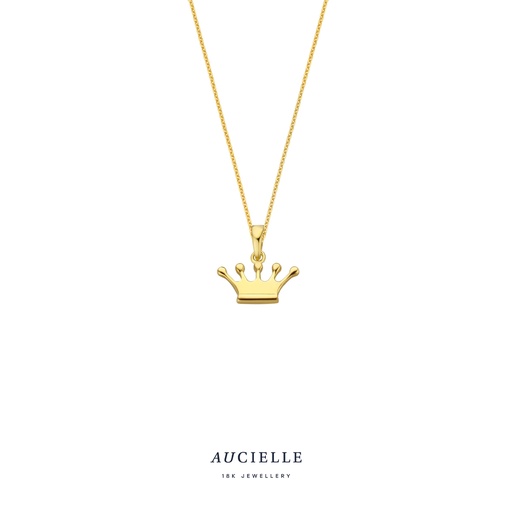 [AH0099B] Pendentif Or Jaune 18K couronne