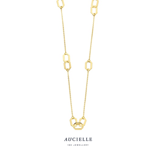 [AK0002B] Collier Or Jaune 18K Longueur 45cm