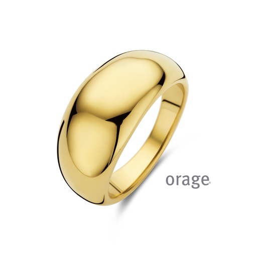 Bague en acier inoxydable jaune (52-60) (BA157) 